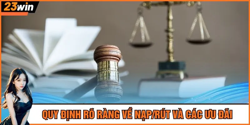 Quy định rõ ràng về nạp/rút và các ưu đãi