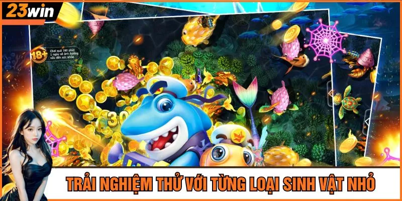 Trải nghiệm thử với từng loại sinh vật nhỏ