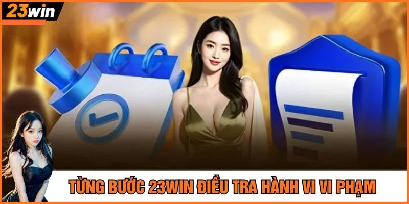 Từng bước 23Win điều tra hành vi vi phạm